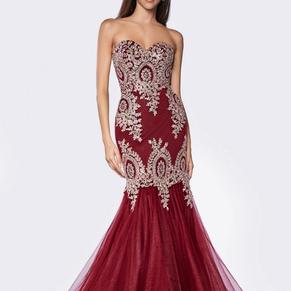 Cinderella Dresses & Skirts - Sweetheart Neck Strapless Evening Dress CD9179